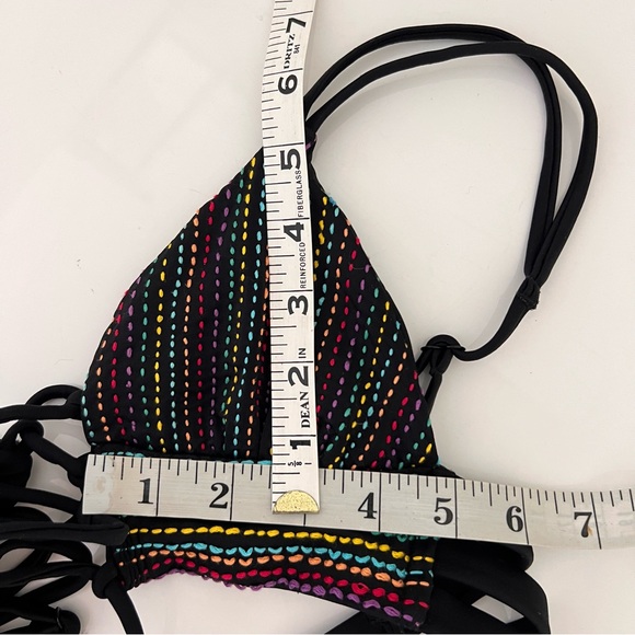 Agua Bendita XS/S bikini top black / multi reversible - Picture 7 of 12